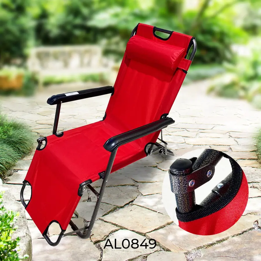 Silla reclinable tipo tumbona